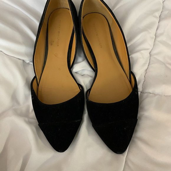 COPY - Tommy Hilfiger Black D'orsay Flats - Picture 2 of 3